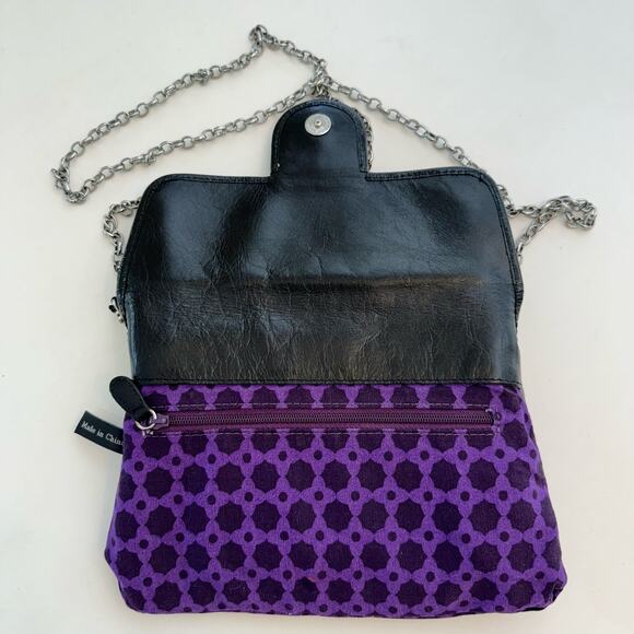 Brighton Convertible Crossbody Wristlet Black Leather Bag Flap Closure - Picture 11 of 15